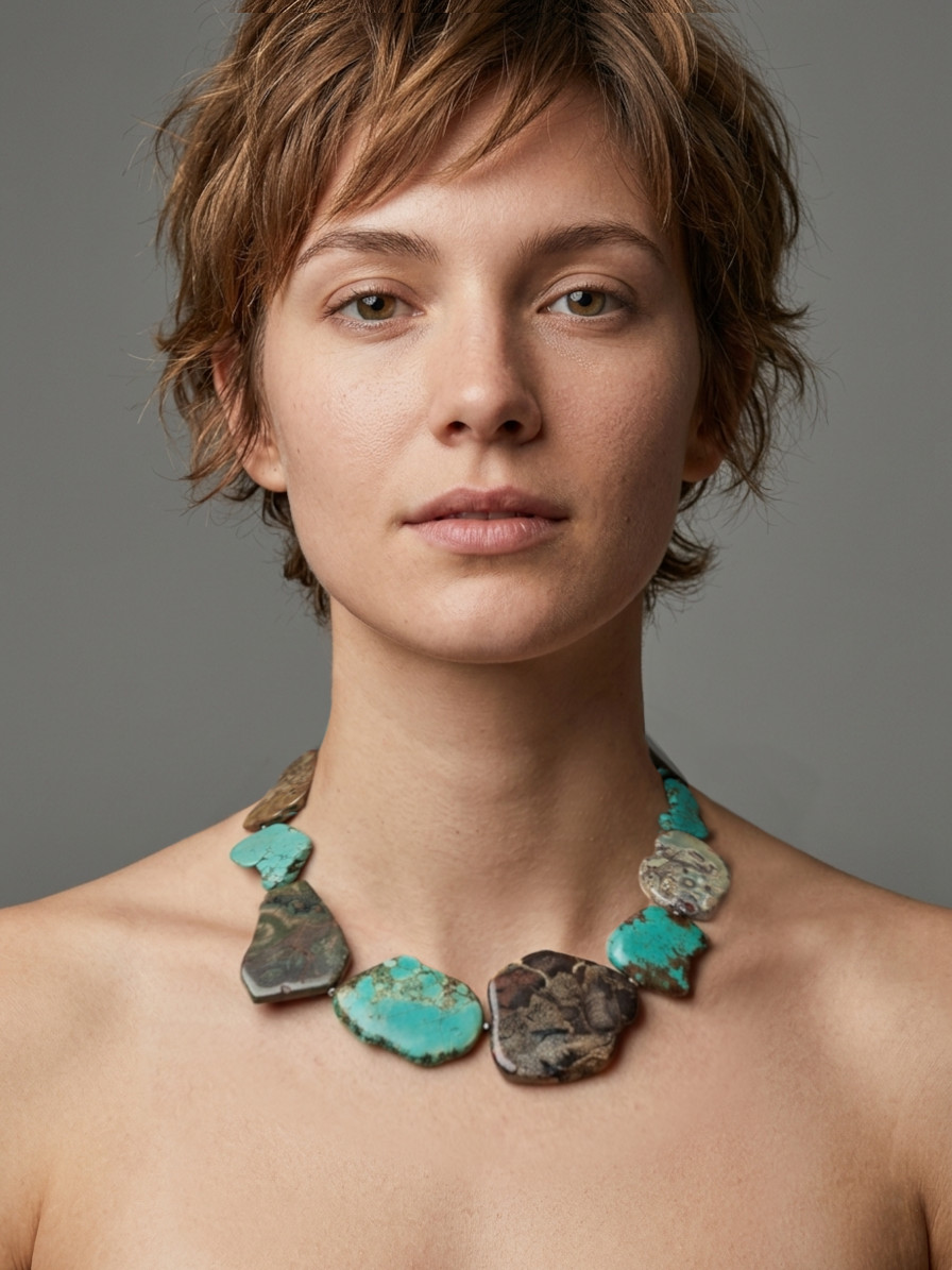 Collar: Ágata, Turquesa