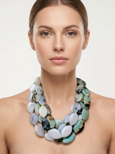 Collar: Amazonita, Ágata