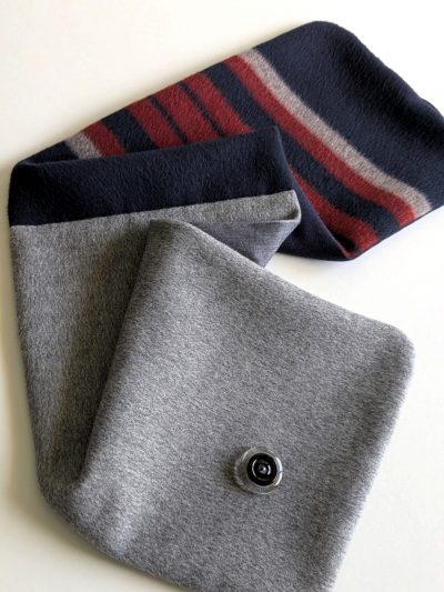 Cuello Azul Noche y Gris